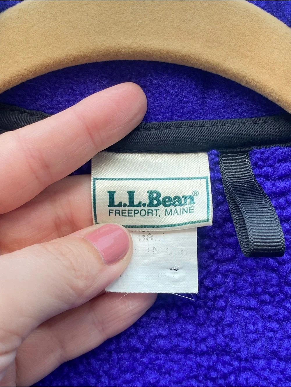 Vintage L.L. Bean fleece purple blue All Conditions vest size men’s small